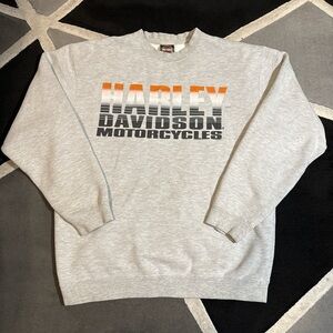 Harley Davidson grey crewneck sweatshirt